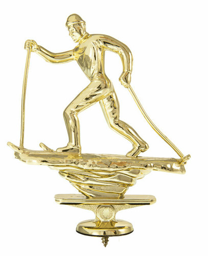 Cross Country Ski Figure on base Trophy