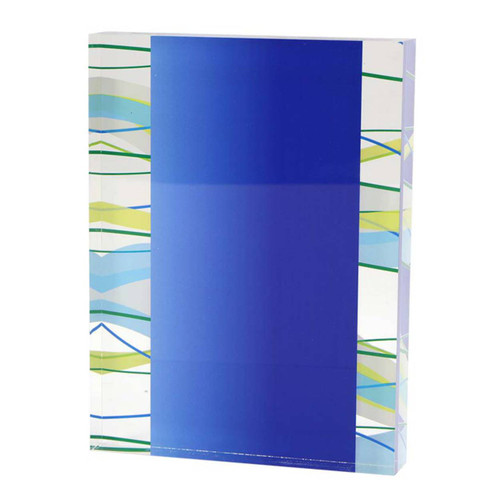 Acrylic Award Rectangle Block Ribbons