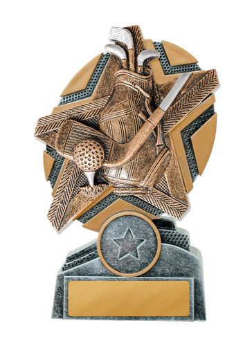 Starburst Series Golf Trophy 130mm