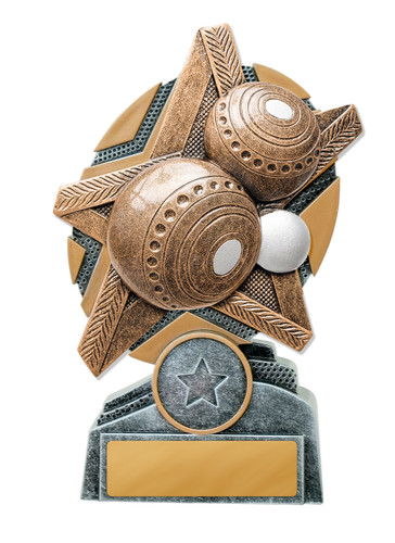 Starburst Series Lawn Bowls Trophy 130mm