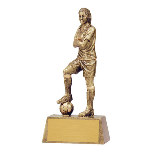 Hero Series Female Football Trophy 225mm