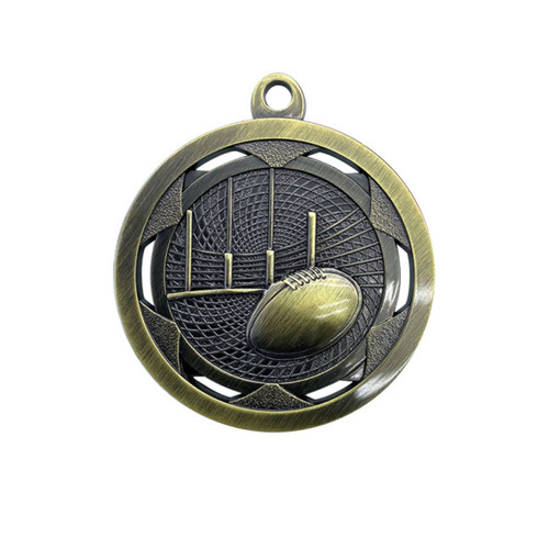 Strata Medal Aussie Rules Antique Gold
