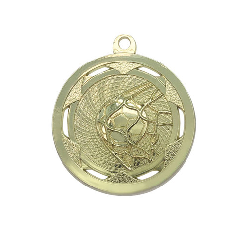 Strata Medal Football Shiny Gold