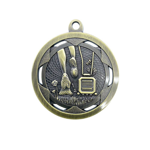 Strata Medal Cross Country Antique Gold