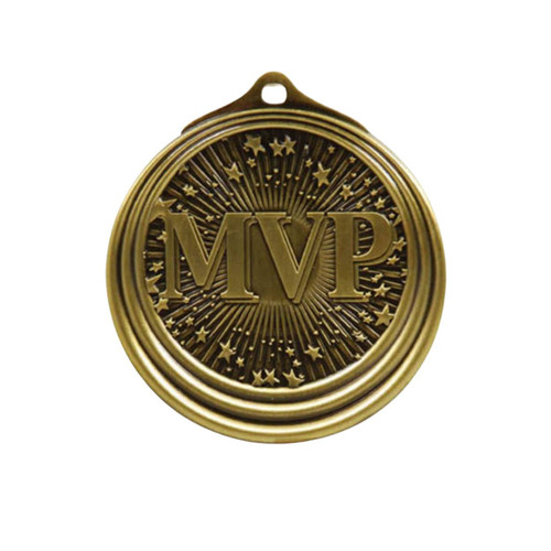 Hoop Medal MVP Antique Gold