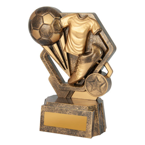 Thunder Football Trophy Antique Gold
