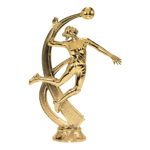 Volleyball Spiking Female Figure on base Trophy