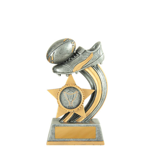 Curve Ball Series Rugby Trophy 120mm
