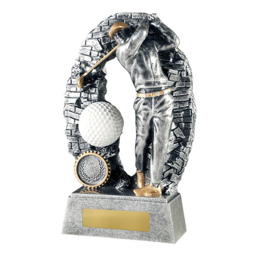 Crash Through Series Male Golf Trophy