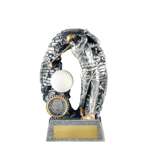 Crash Through Series Male Golf Trophy 160mm