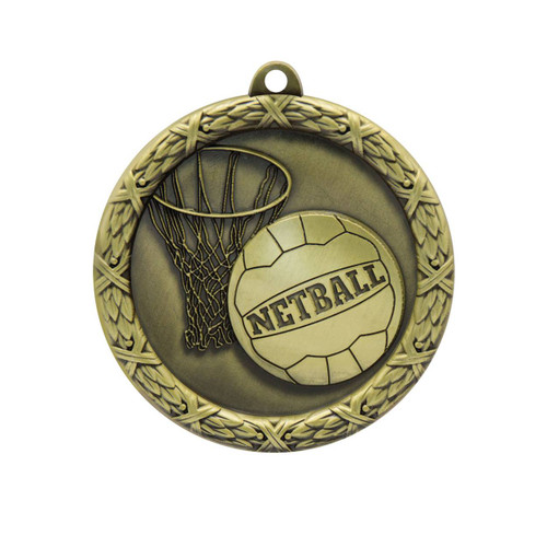 Derby Netball Medal Gold
