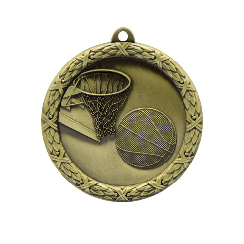Derby Basketball Medal Gold