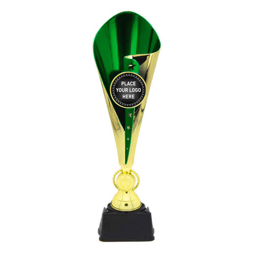 Milano Cup Trophy - Gold/Green 355mm