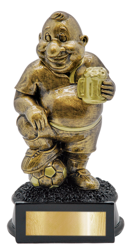 Football Soccer Futsal Comic Award Beer Drinking Trophy