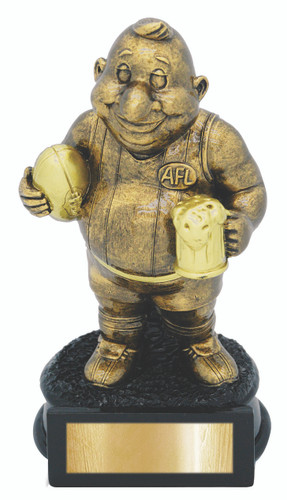 Aussie Rules AFL Comic Award Beer Drinking Trophy