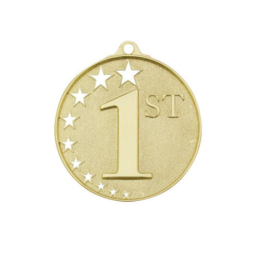 Hollow Star 1st Place Medal Gold
