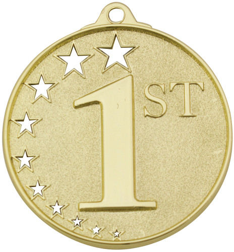 Hollow Star 1st Place Medal Gold MH951G