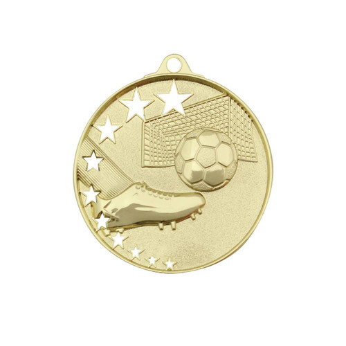 Hollow Star Series Football Medal Gold
