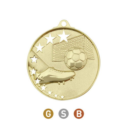 Hollow Star Series Football Medal