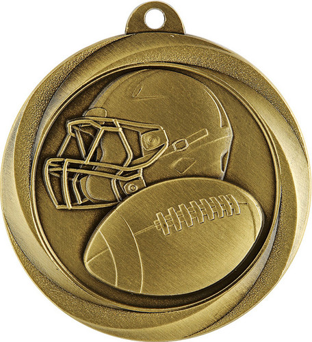 Econo Series American Football Gridiron Medal Gold