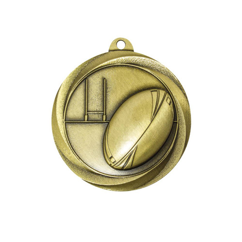 Econo Series Rugby Medal Gold