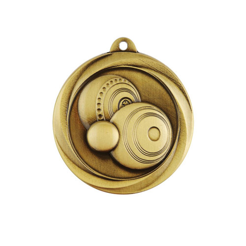 Econo Series Lawn Bowls Medal Gold