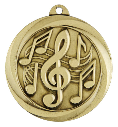 Econo Series Music Medal Gold