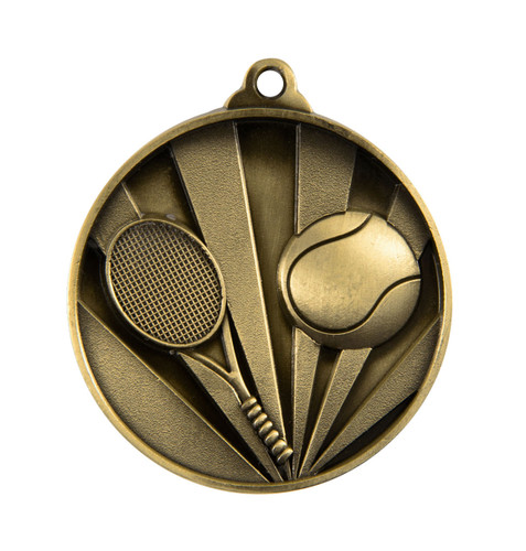 Sunrise Series Tennis Medal Gold