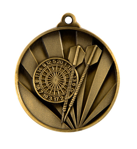 Sunrise Series Darts Medal Gold 1076-26G