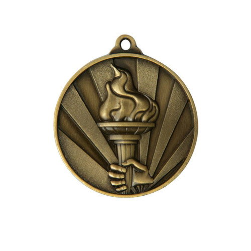 Sunrise Medal Victory Torch Gold