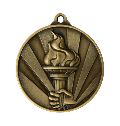 Sunrise Medal Victory Torch Gold 1076-35G