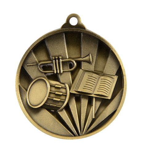 Sunrise Series Band Medal Gold