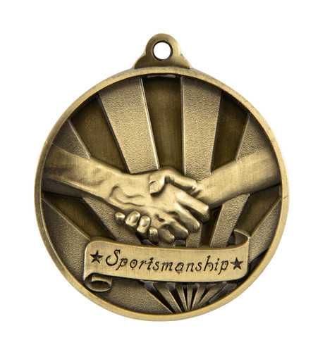 Sunrise Series Sportsmanship Medal Gold 1076-38G