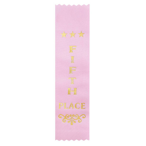 Fifth Place Ribbon Pink