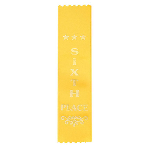 Sixth Place Ribbon Yellow