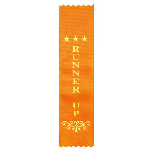 Runner Up Place Ribbon Orange