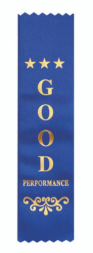 Good Performance Place Ribbon Blue