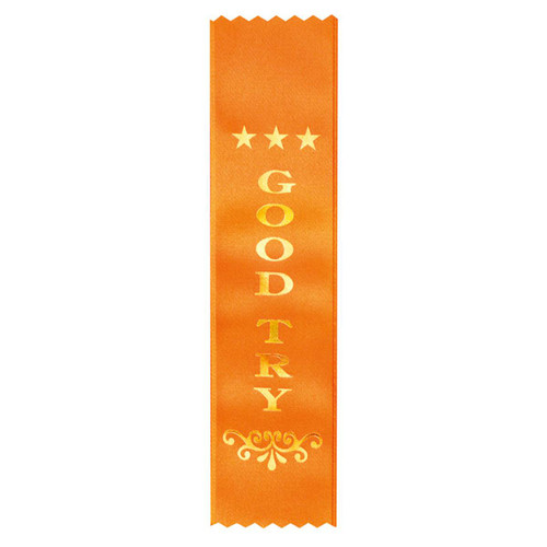 Good Try Place Ribbon Orange