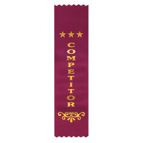 Competitor Place Ribbon Maroon