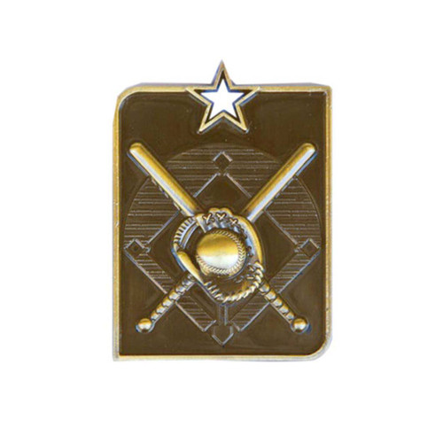 Rectangle Series Baseball Softball Medal Gold