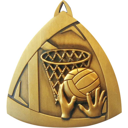 Triangle Series Netball Medal Gold