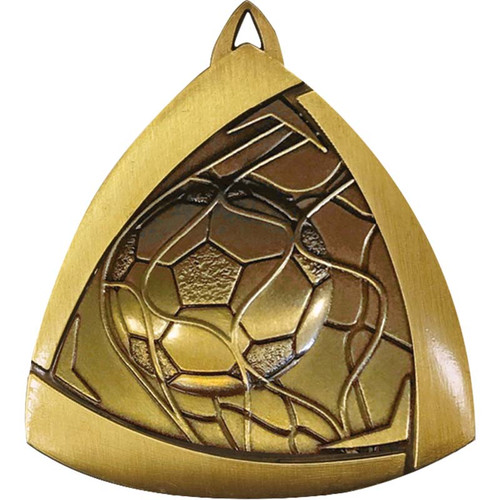 Triangle Series Medal Football Soccer Gold