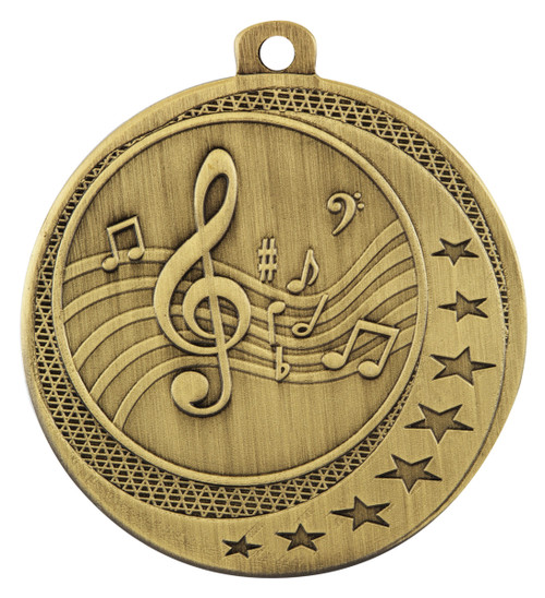 Wayfare Series Music Medal Gold