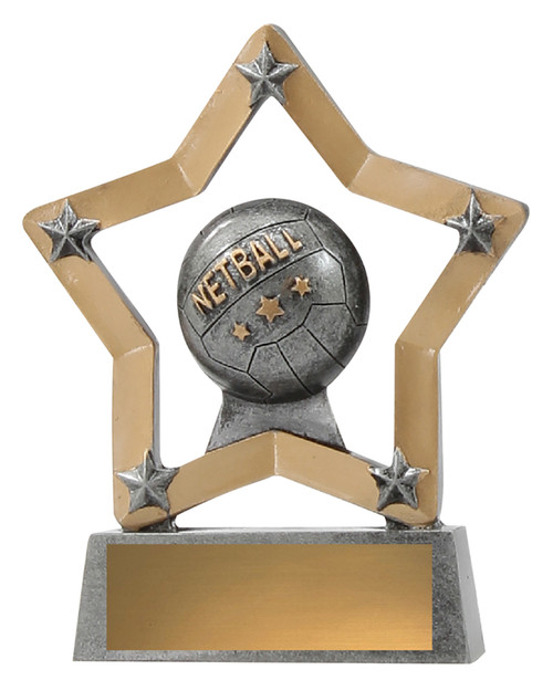 Mini Star Netball Trophy 130mm