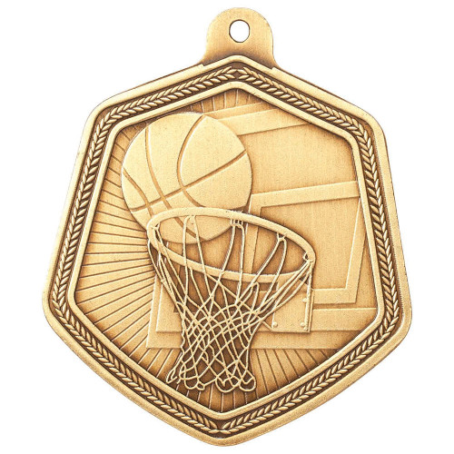 Falcon Series Basketball Medal Gold 1072-7G