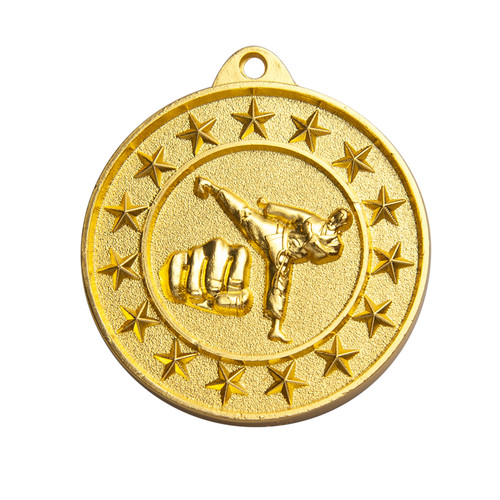 Shooting Star Martial Arts Medal Gold