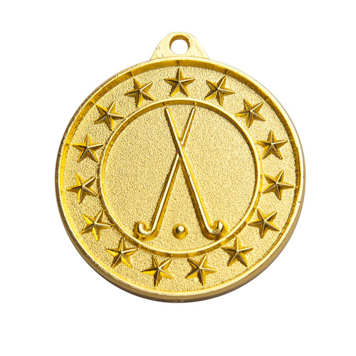 Shooting Star Series Hockey Medal Gold