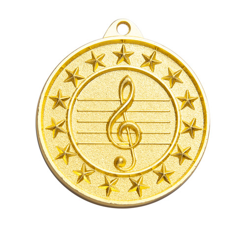 Shooting Star Series Music Medal Gold