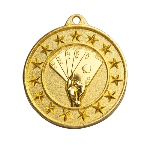 Shooting Star Poker Medal Gold 1074-54G