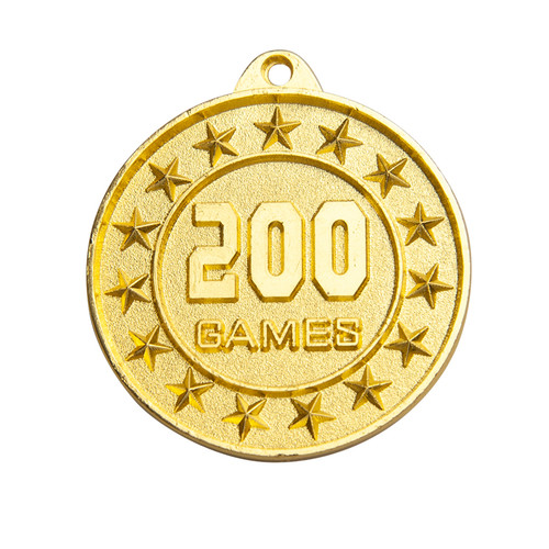 Shooting Star Series 200 Games Medal Gold 1074G-200G